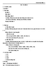 Giáo án dạy thêm Hóa học Lớp 11